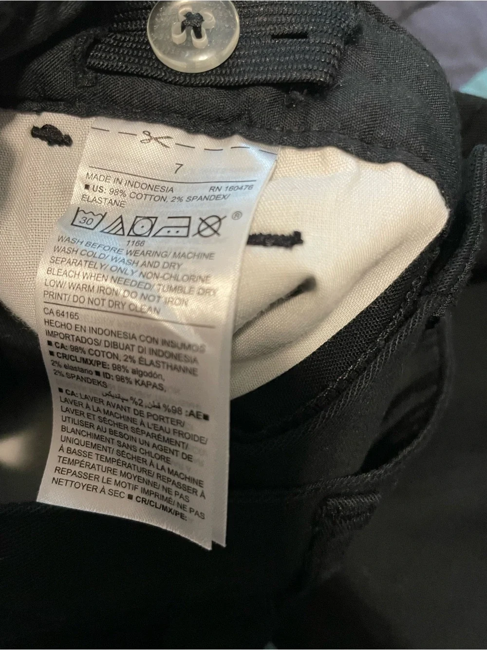 Old Navy Boys’ Black Straight Leg Pants
